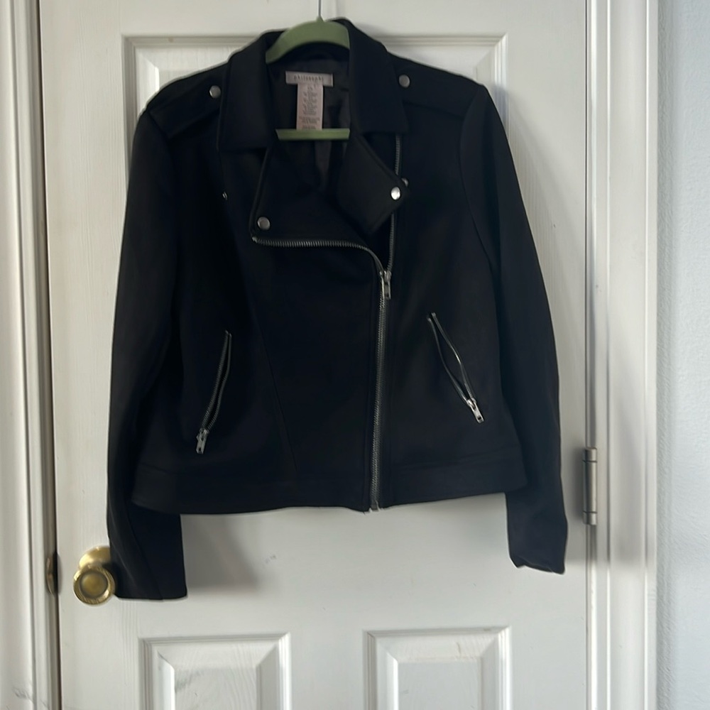 Philosophy faux suede jacket Black size large